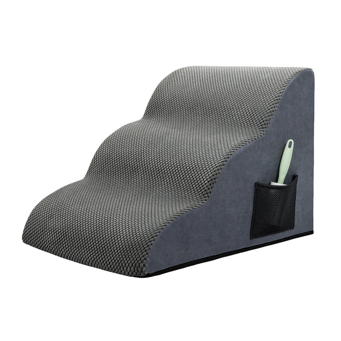 3 Steps Pet Stairs Dog Ramp High Density Foam
