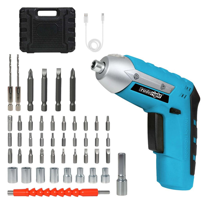 4V Cordless Screwdriver 1300Mah 210Rpm Speed