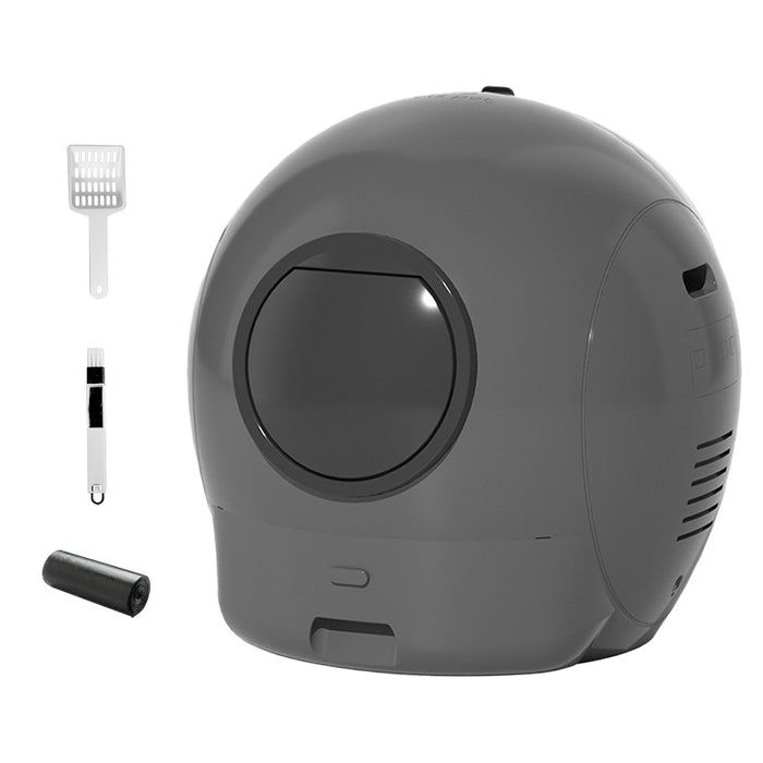 Automatic Cat Litter Box Large Self-Cleaning Grey