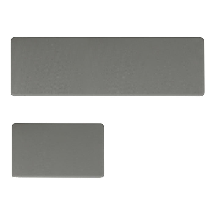 Goslash Picks Kitchen Rug 2Pcs Non Slip Anti Fatigue Mat Grey