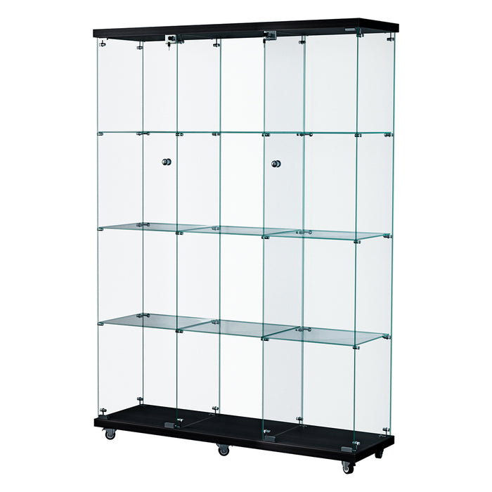 169Cm Tall Glass Display Cabinet 4 Tier