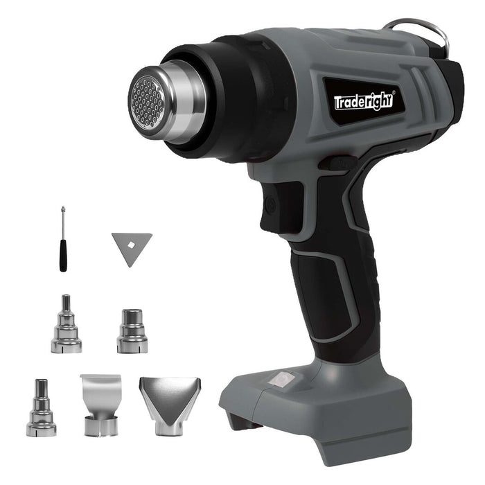 21V Heat Gun Kit 500°C Cordless 5 Nozzles