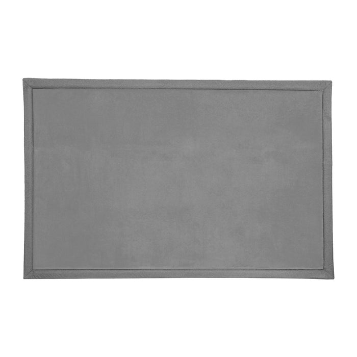 Goslash Picks Coral Velvet Area Rugs Large Mat 120X200Cm Grey