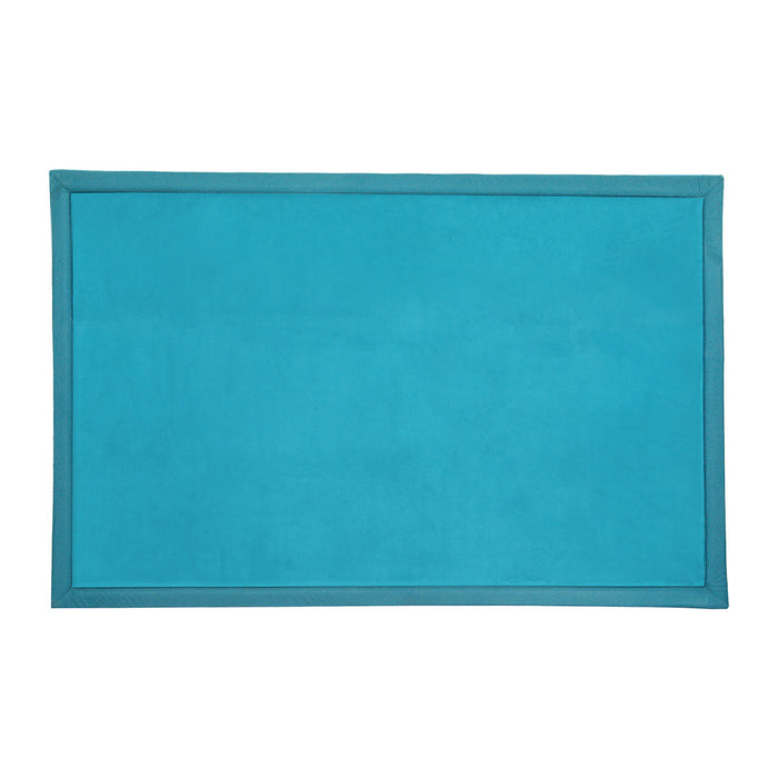 Goslash Picks Coral Velvet Area Rugs Large Mat 120X200Cm Blue
