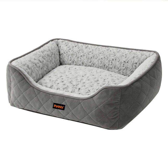 Goslash Picks Pet Dog Calming Bed Fluffy Washable Cushion L