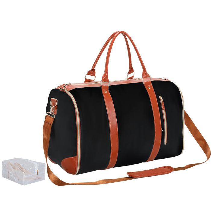 Goslash Picks Garment Bags 2 In 1 Hanging Suit Bag Black