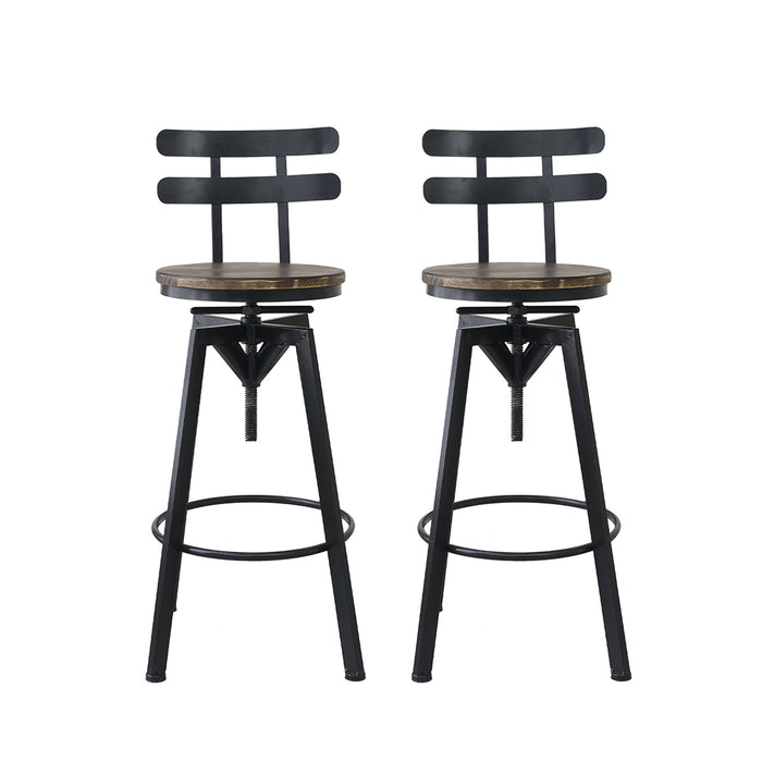 4X Bar Stool Industrial Adjustable