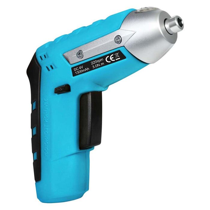 4V Cordless Screwdriver 1300Mah 210Rpm Speed