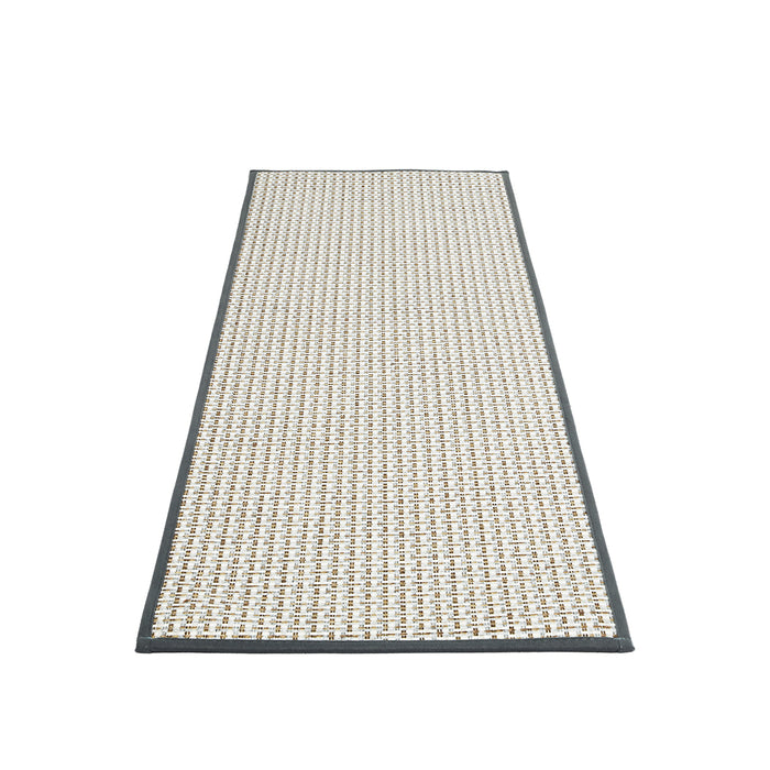 Goslash Picks Kitchen Rug 2Pcs Woven Non Slip Absorbent Grey