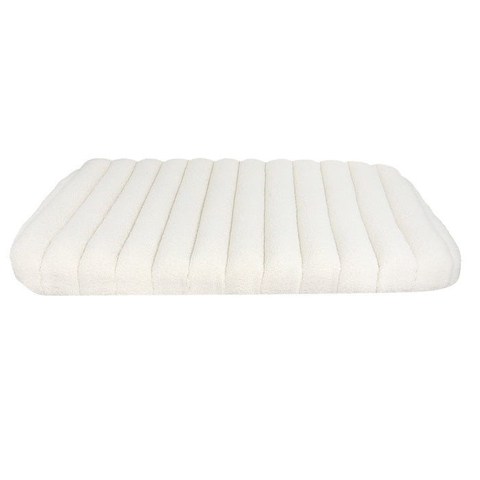 Goslash Picks Xl Size Orthopedic Dog Bed With Sherpa Plush Removable Cover In White