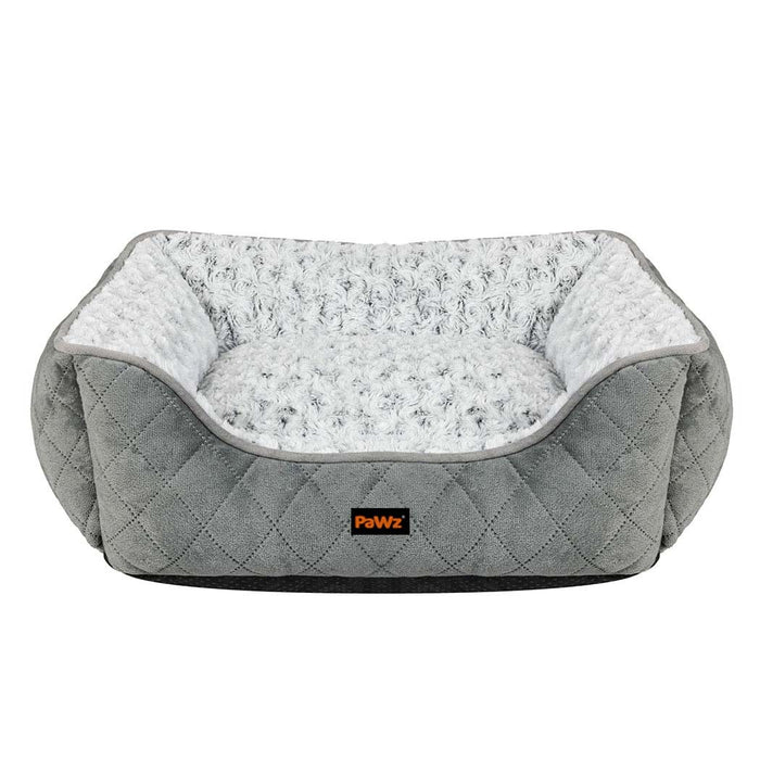 Goslash Picks Pet Dog Calming Bed Fluffy Washable Cushion L