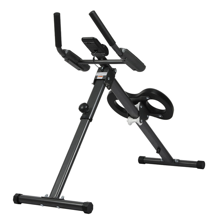 Goslash Picks Foldable Adjustment Ab Machine Black