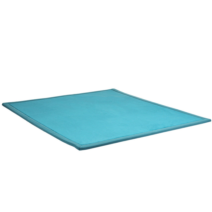 Goslash Picks Coral Velvet Area Rugs Large Mat 120X200Cm Blue
