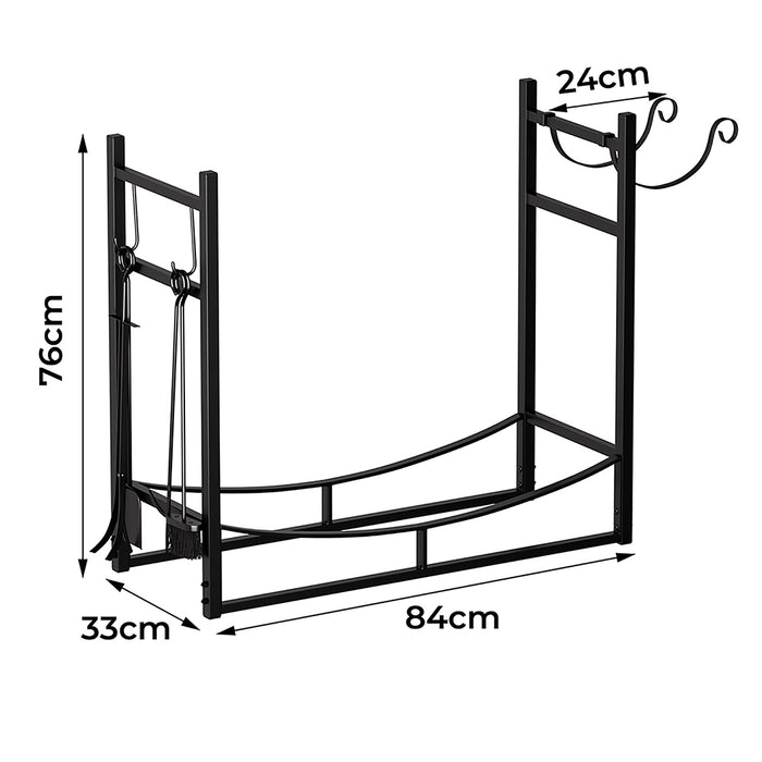 Goslash Picks Firewood Rack Fireplace Tool Log Holder