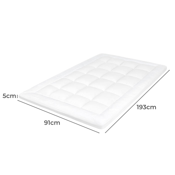 Goslash Picks Mattress Topper Pillowtop Cover Protector Single