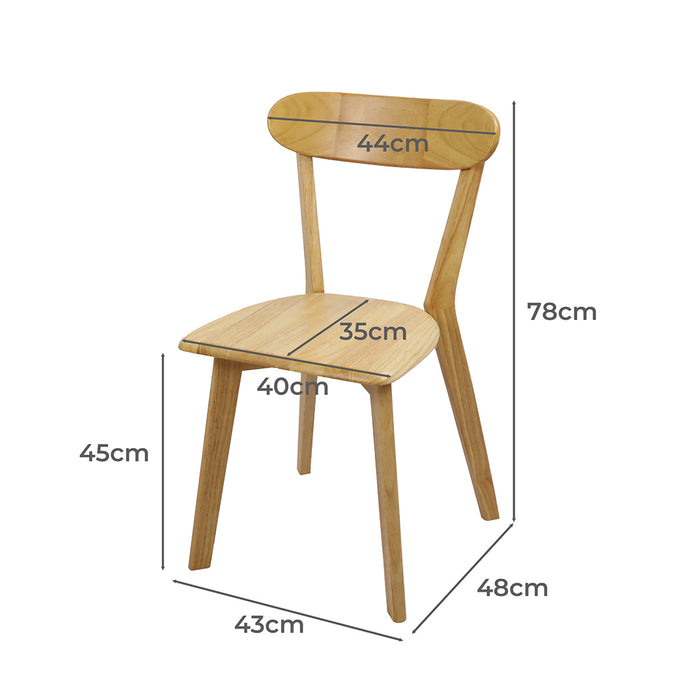 8X Dining Chairs Wooden Kitchen Chair