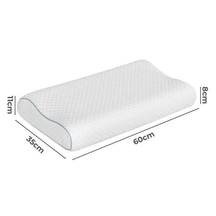 Goslash Picks Memory Pillow Supprt Shoulder Foamwhite Pillowcase