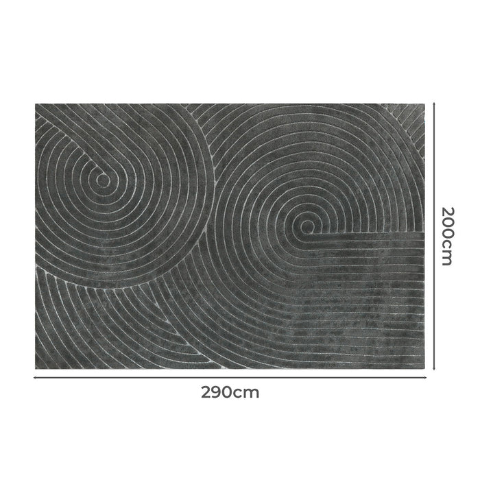 Goslash Picks Floor Rug Soft Polyester Carpet Non Slip Plush Shaggy Rugs Geometric