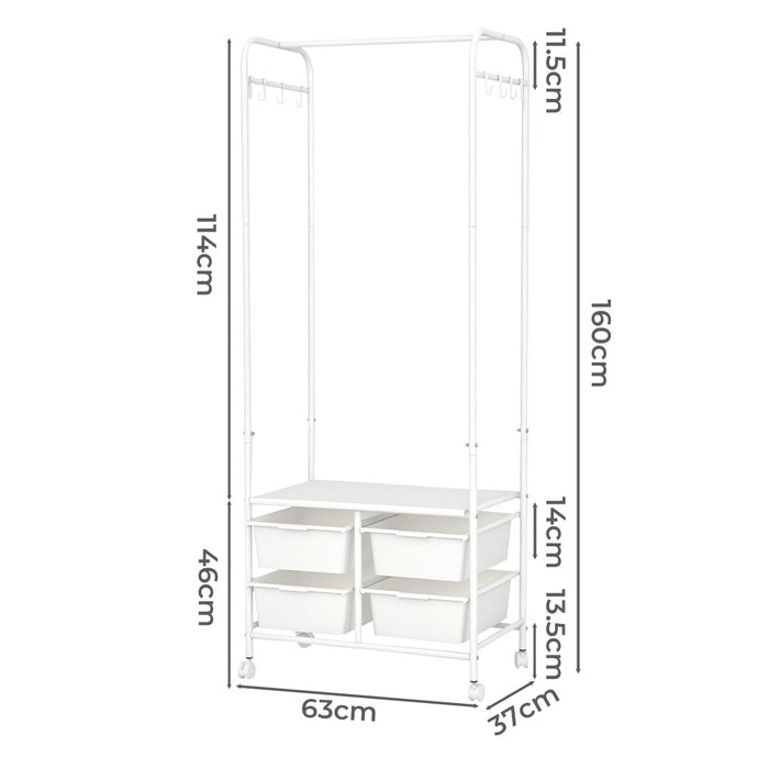 Goslash Picks 63Cm Clothes Rack Stand Heavy Duty Hanging