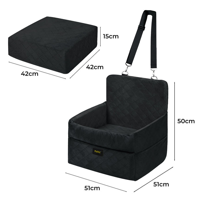 Goslash Picks Pet Car Seat Booster Belt Pet Portable Travel Bed