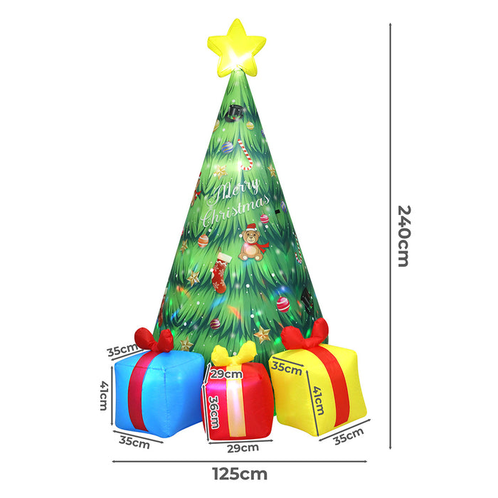 Goslash Picks Inflatable Led Christmas Tree With Music 240Cm