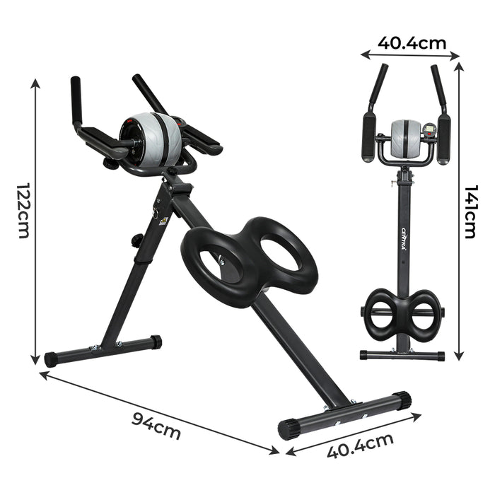 Goslash Picks Folding Ab Machine Roller Wheel Workout Mat