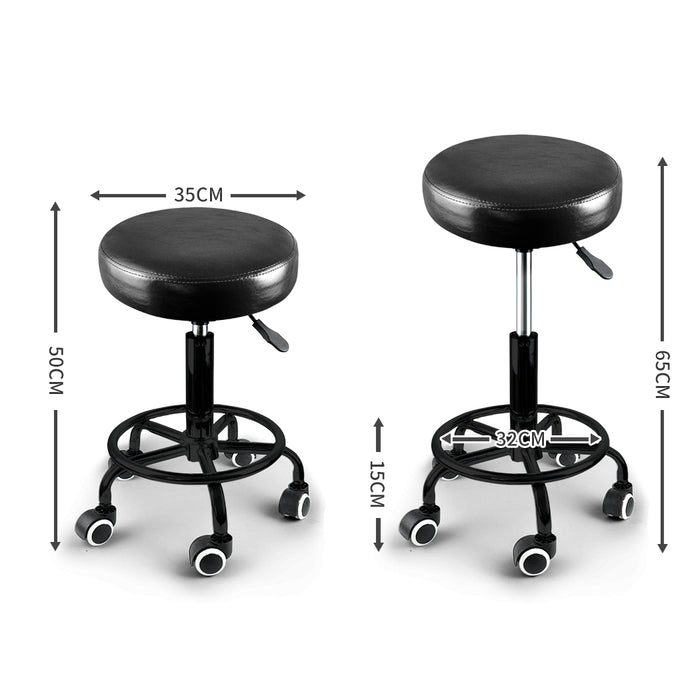 2X Salon Stool Swivel Bar Stools