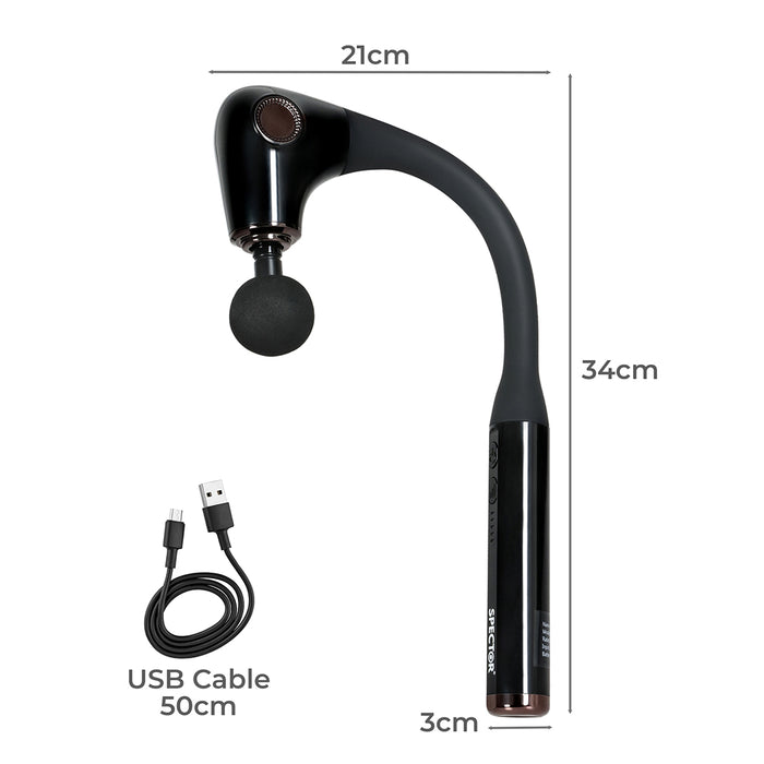 Goslash Picks Extended Handle Massage Gun Black