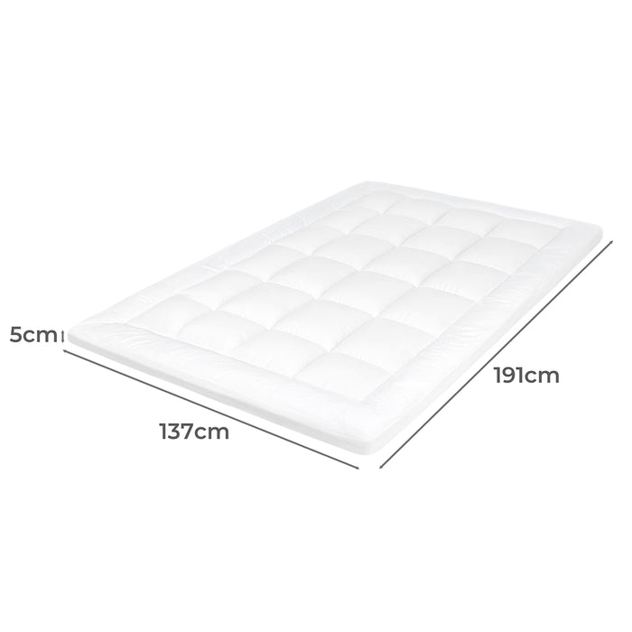 Goslash Picks Mattress Topper Pillowtop Cover Bed Protector Double