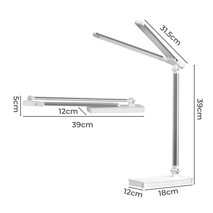 Goslash Picks Double Head Desk Lamp Led Light Eye Caring Usb