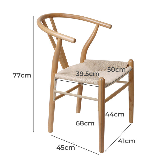 6X Dining Chairs Wooden Hans