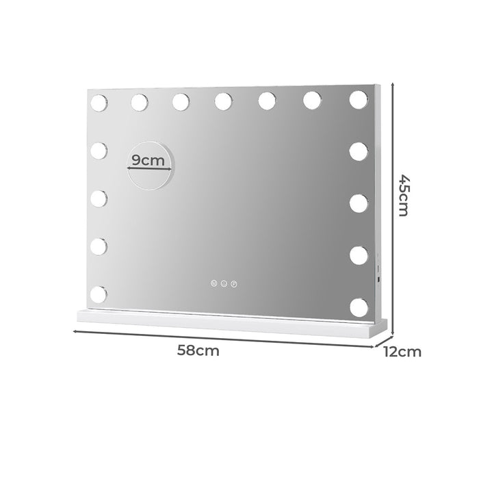 Led Hollywood Makeup Mirror 45X58Cm