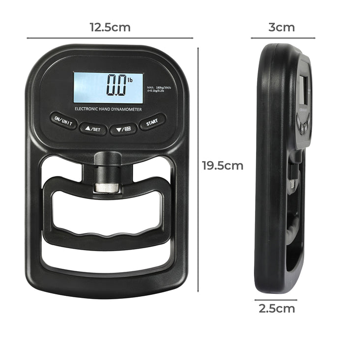 Goslash Picks Electronic Hand Dynamometer Grip Black