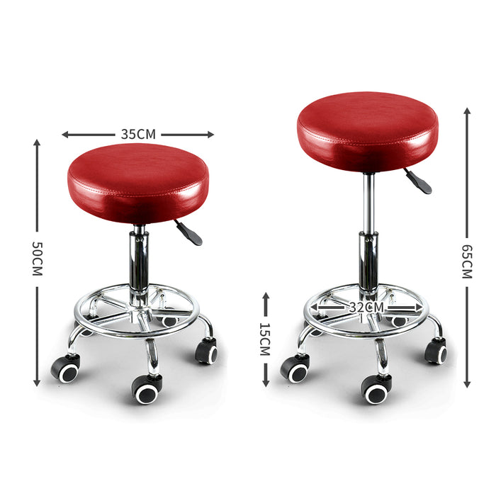 2X Salon Stool Swivel Barber Stools