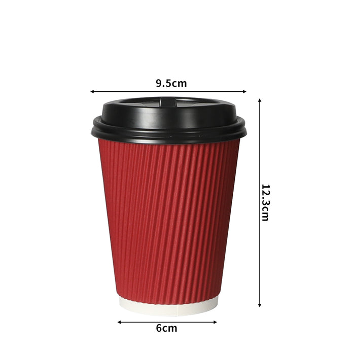 1000 Piece 12Oz / 375Ml Disposable Takeaway Coffee Red