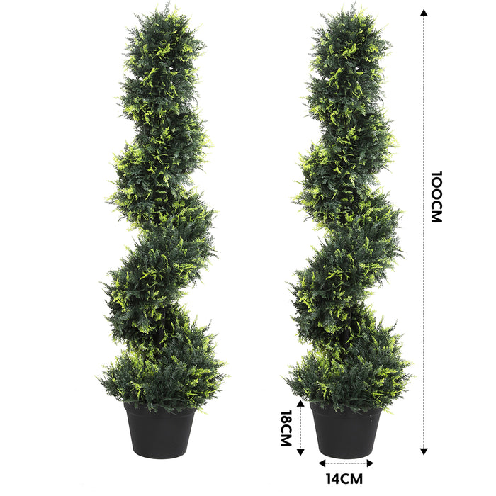 Goslash Picks Artificial Spiral Cedar Tree