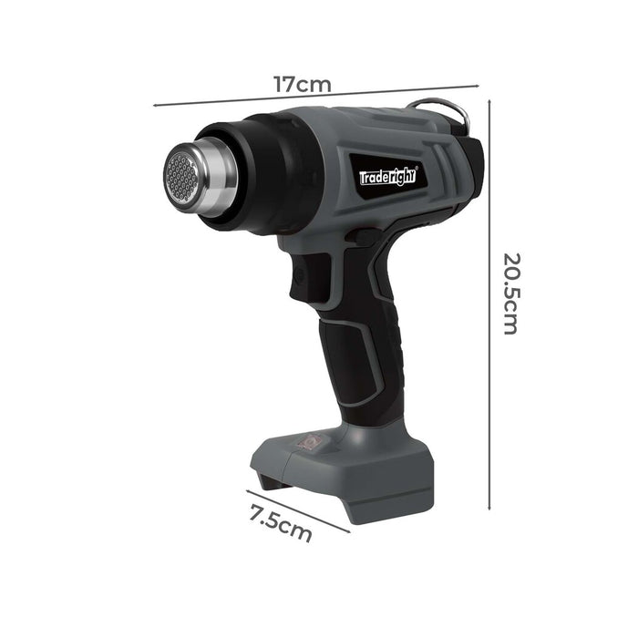 21V Heat Gun Kit 500°C Cordless 5 Nozzles