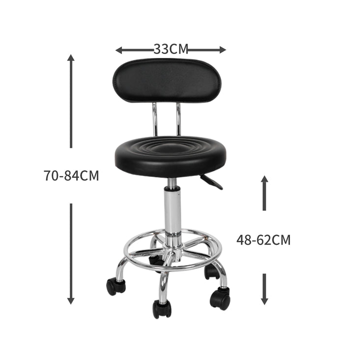 2X Salon Stool Swivel Bar Stools