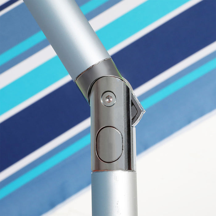 2.2M Outdoor Beach Umbrellas Sand Blue