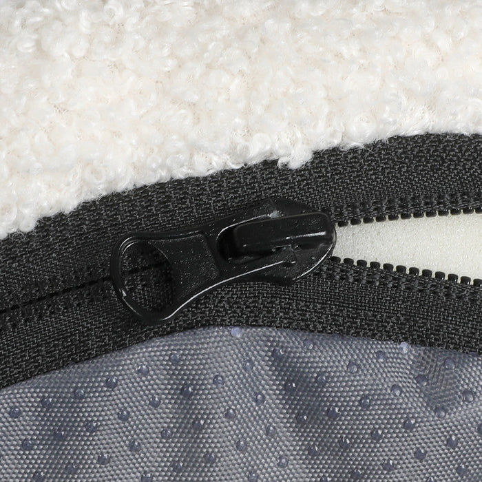 Goslash Picks Xl Size Orthopedic Dog Bed With Sherpa Plush Removable Cover In White