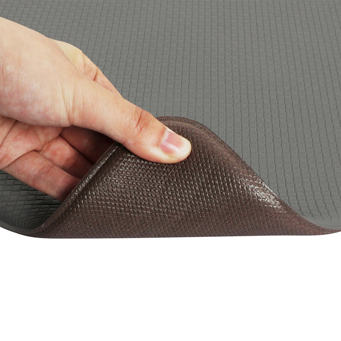 Goslash Picks Kitchen Rug 2Pcs Non Slip Anti Fatigue Mat Grey