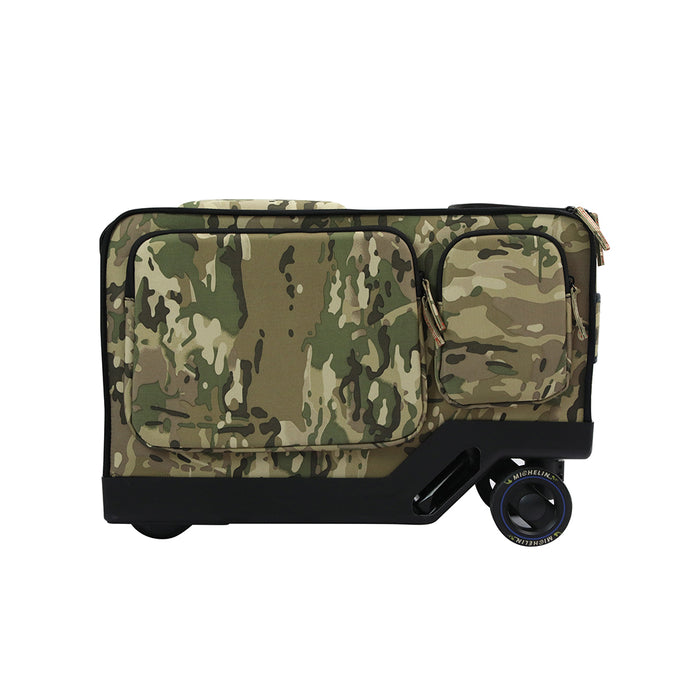 Goslash Picks 20" Electric Riding Luggage Suitcase Green Colour