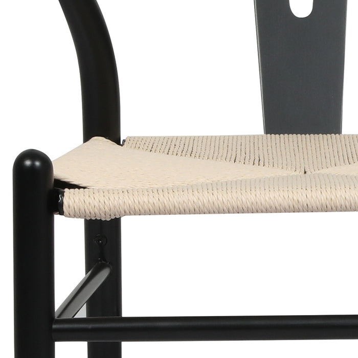 4X Dining Chairs Wooden Hans Black