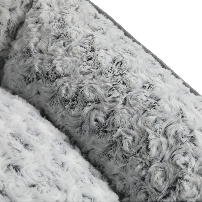 Goslash Picks Pet Dog Calming Bed Fluffy Washable Cushion L