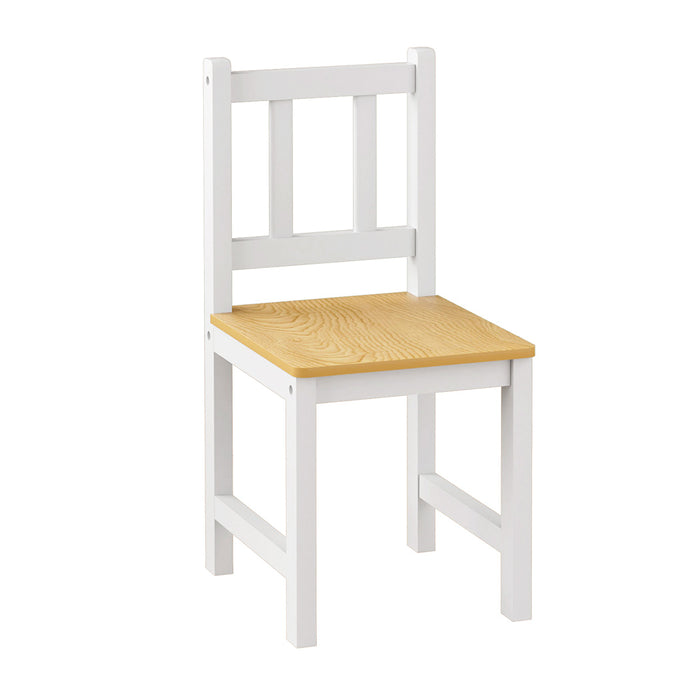 Goslash Picks Kids Table And Chairs Set Wooden 3Pcs Study Play