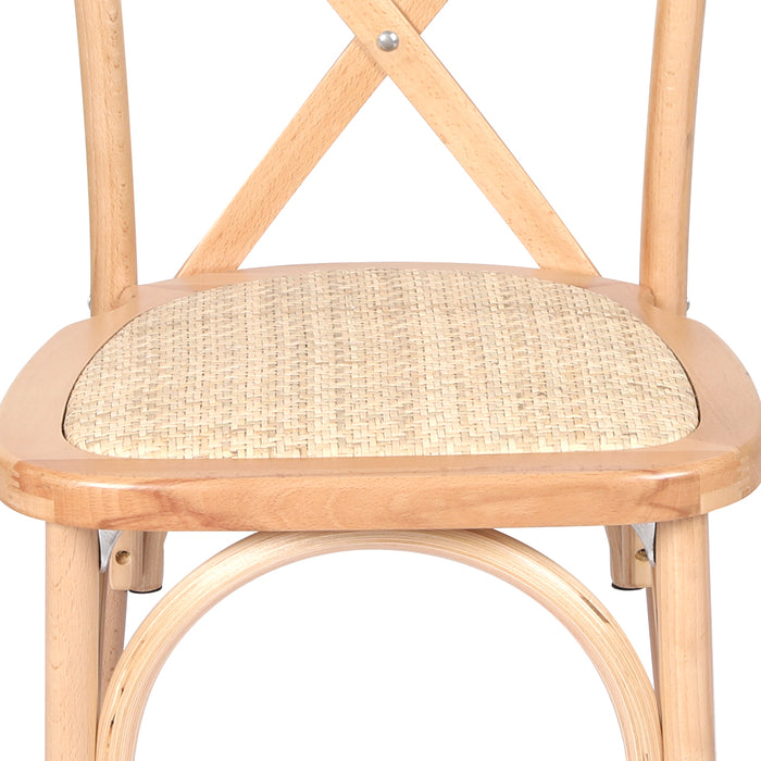 6X Dining Chairs Cross Back Chair