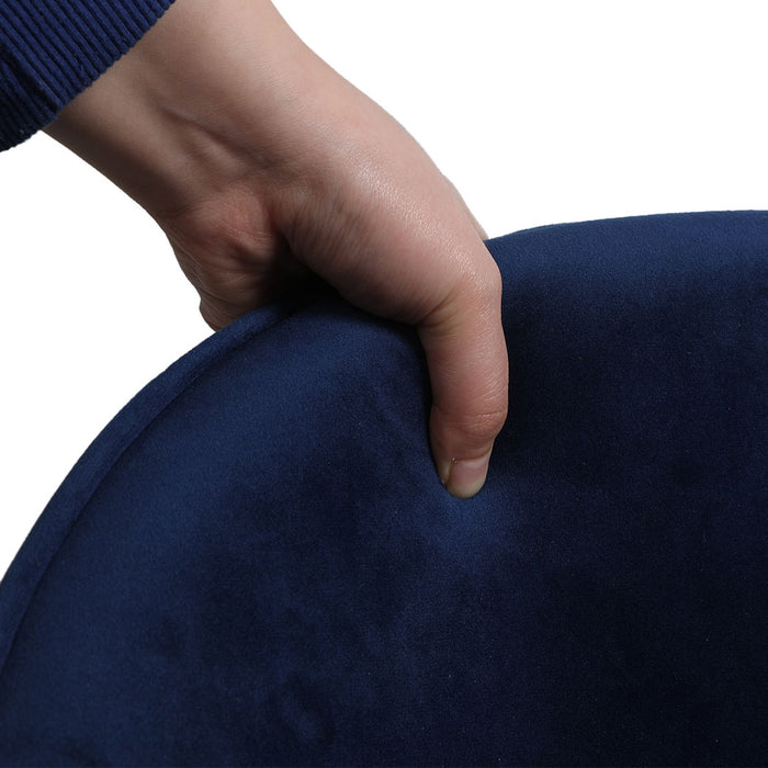 8X Dining Chairs Seat French Navy