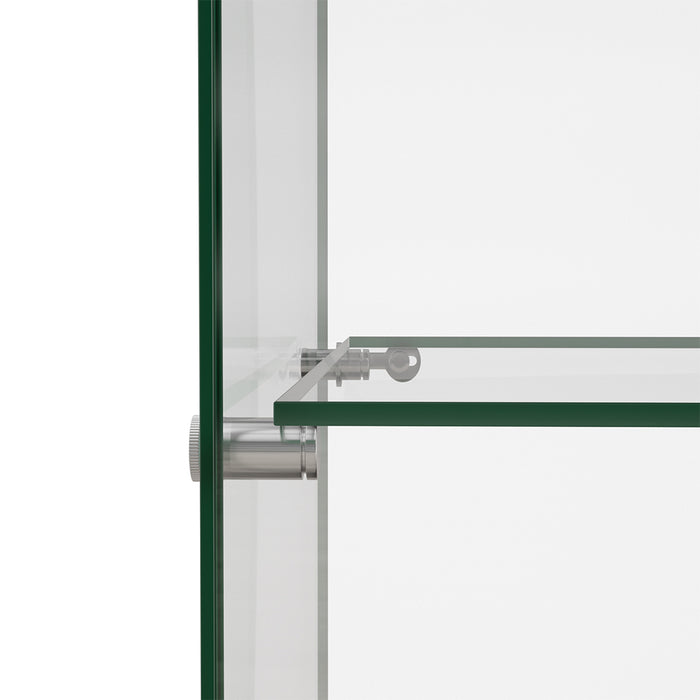 169Cm Tall Glass Display Cabinet 4 Tier