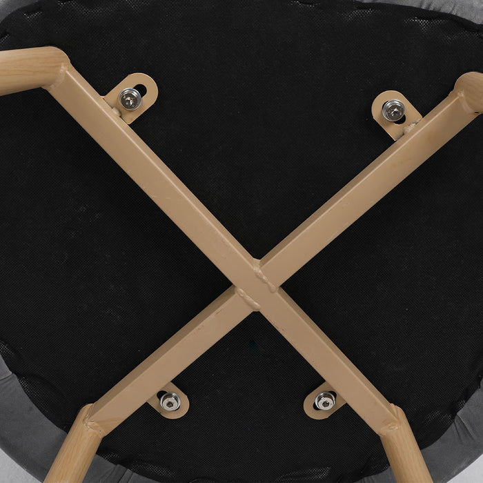 6X Dining Chairs Seat French Grey