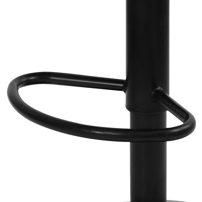 4X Bar Stool Swivel Gas Lift Pu Leather Grey